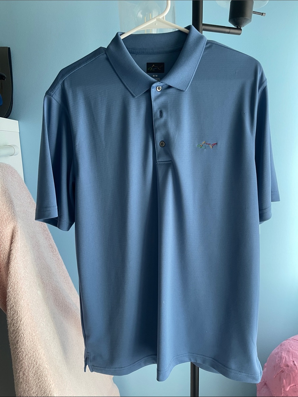 Greg Norman Collection Blue Performance Polo
